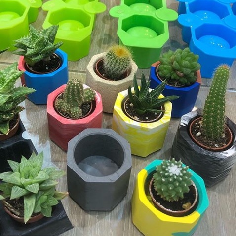 Crea tus propios minicactus pots con Jesmonite